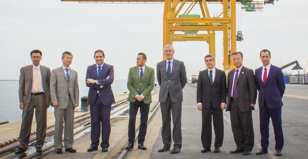 Puerto de Huelva   visita delegacion comercial china cosco