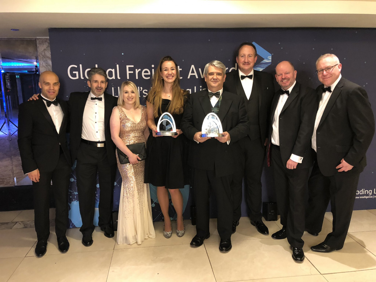 Global Freight Awards 2018 group picture (Maersk + Twill)