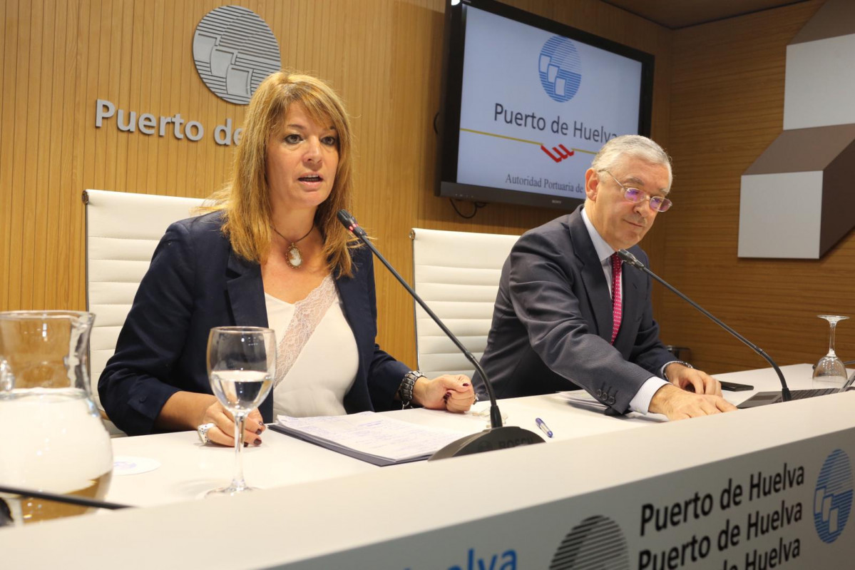 Puerto de Huelva   presidenta   director   Rueda de prensa balance