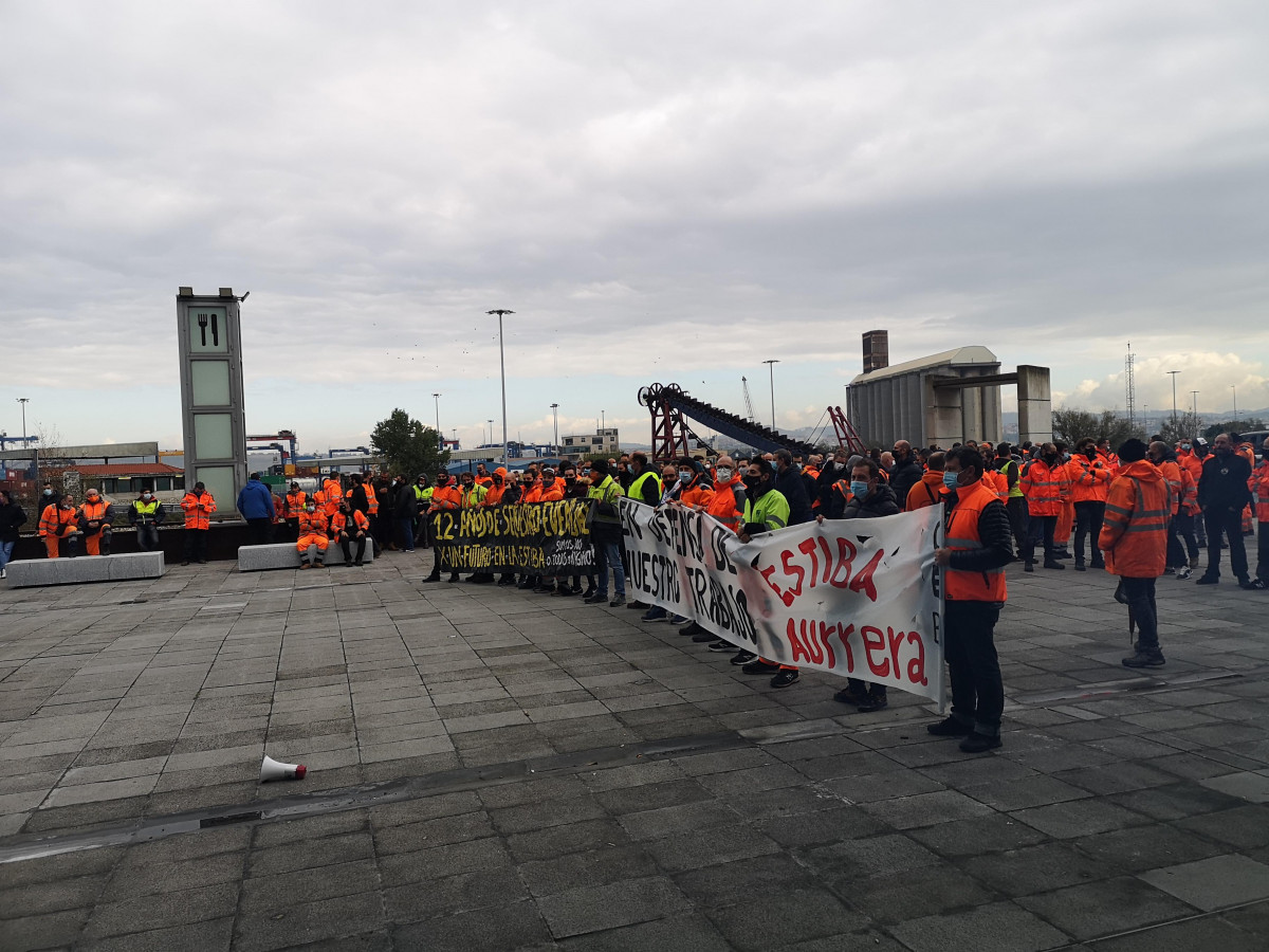 Coordinadora   huelga   Puerto de Bilbao