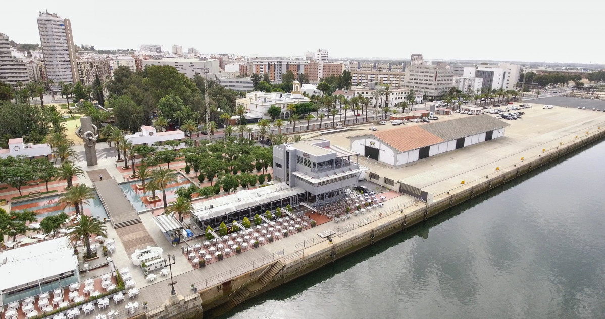 Puerto de Huelva   Muelle de Levante dron
