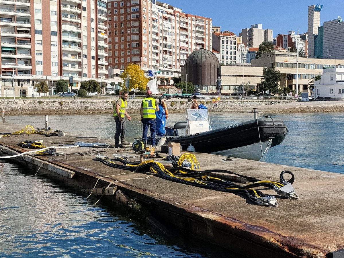 Puerto de Santander   Inicio obras Puerto Chico   pantalu00e1n flotante