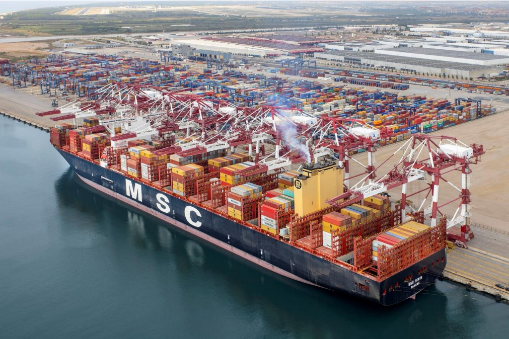 Port de Barcelona   MSC Sixin   primer portacontendes de mu00e1s de 20000 TEUs en el Puerto