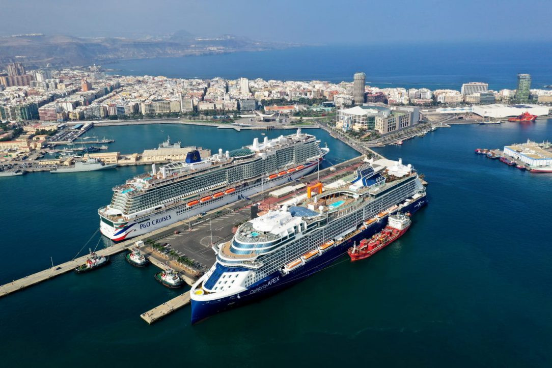Puerto de Las Palmas   cruceros   Iona y APEX
