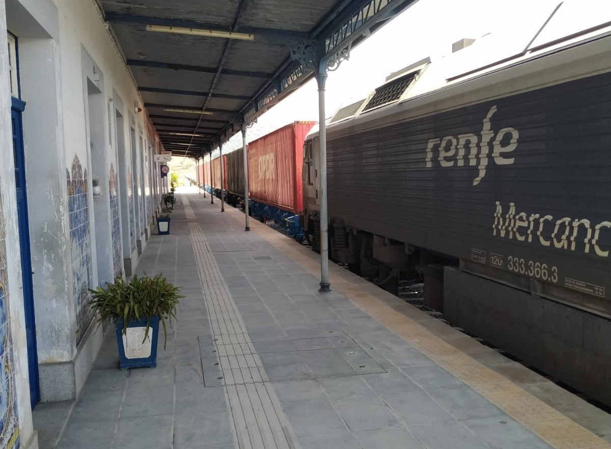 Puerto de Huelva   Inauguraciou0301n conexiou0301n ferroviaria Elvas