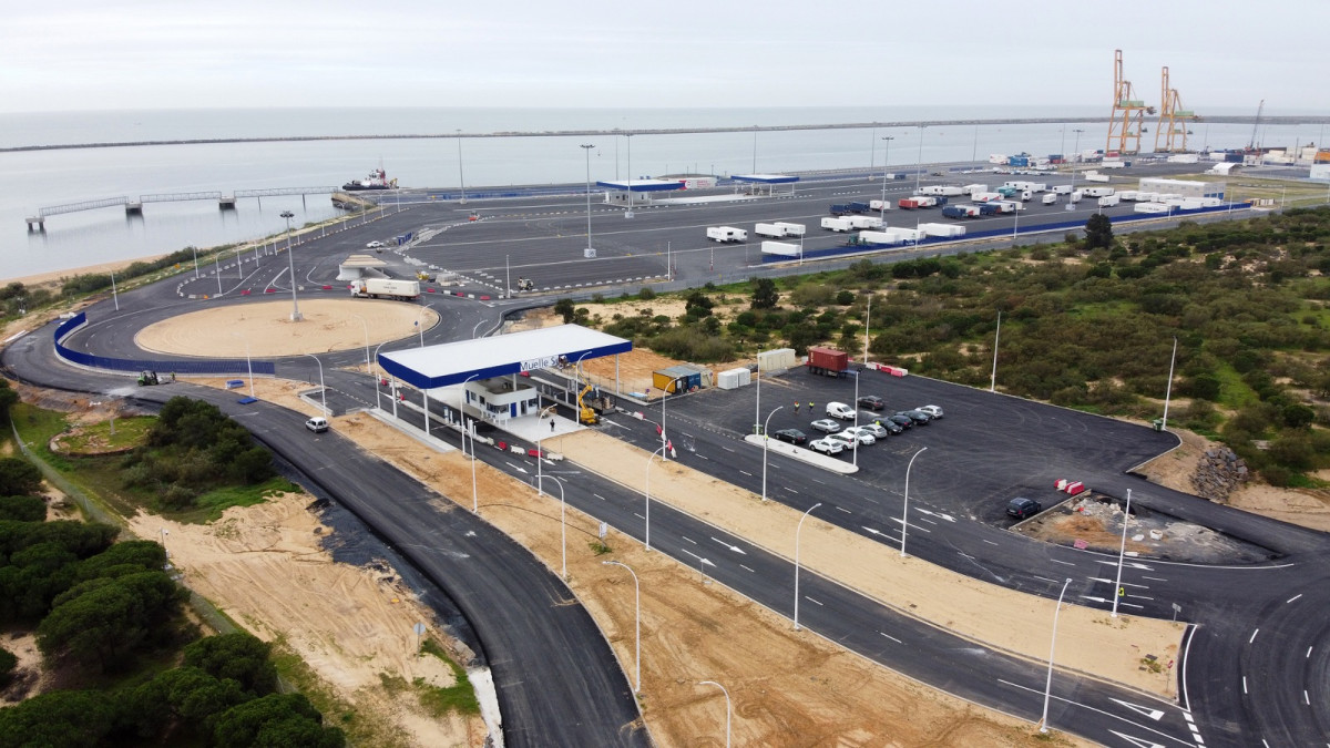Puerto de Huelva   Obras Acceso Muelle Sur
