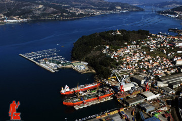 Puerto de Vigo   Astilleros Vulcano   San Enrique  aerea
