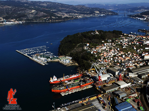 Puerto de Vigo   Astilleros Vulcano   San Enrique  aerea