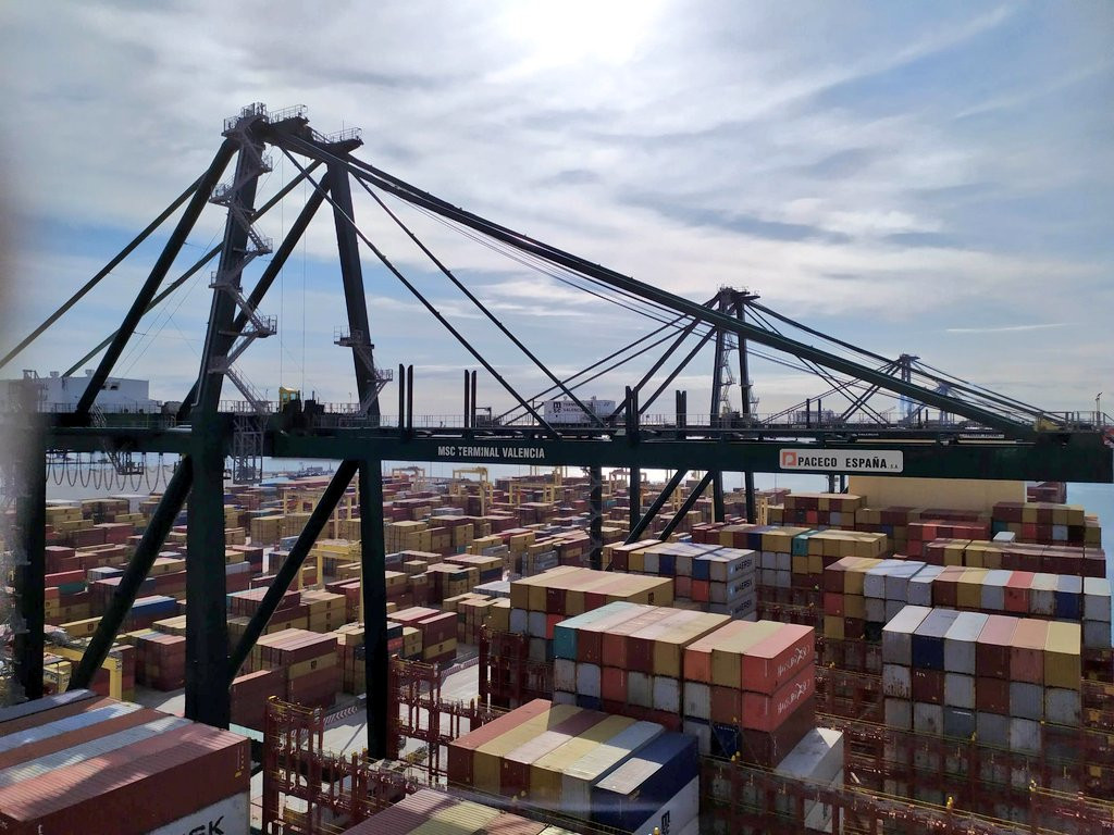 Valenciaport  detalle terminal de contenedores