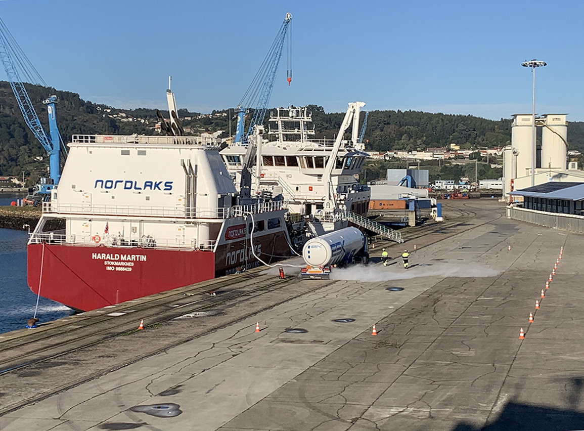 Puerto de Ferrol   Harald Martin   Avituallamiento GNL
