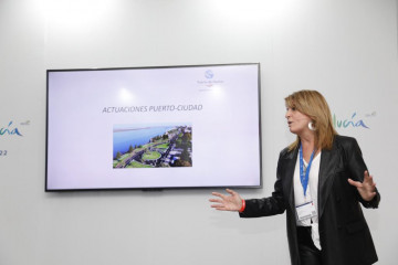 Puerto de Huelva   Presidenta durante la presentación Puerto Ciudad FITUR