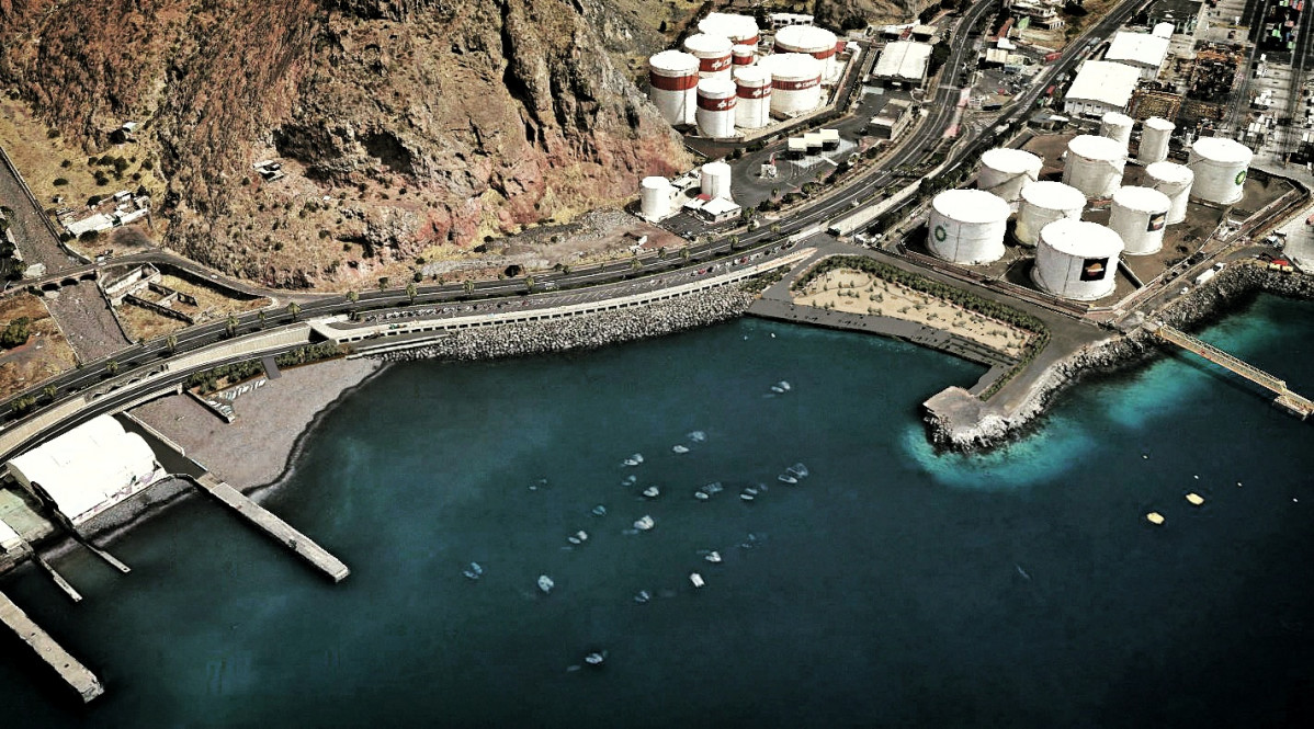 Puertos de Tenerife   Fotomontaje El Bloque