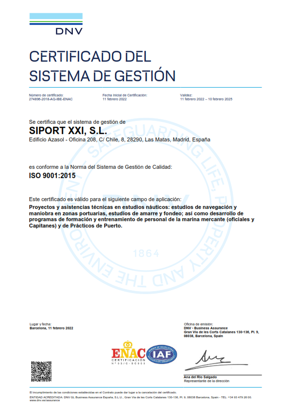 Siport21  ISO 9001 ES 001