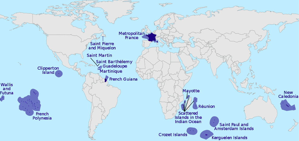 Regiones de ultramar de Francia