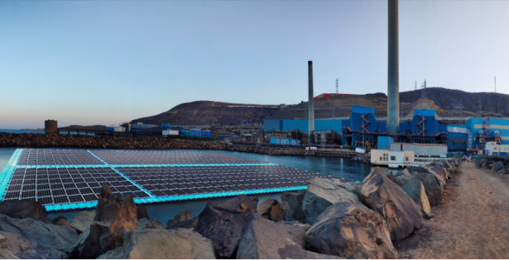 ITC Desaladora Las Palmas   placas fotovoltaicas flotantes