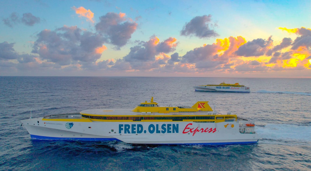 Fred Olsen   Bau00f1aderos y Bajamar en navegaciu00f3n